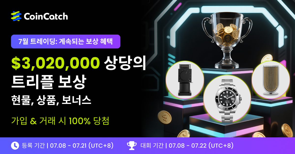 CoinCatch 7월 트레이딩 대회: 엄청난 참여에 감사드립니다! image 0