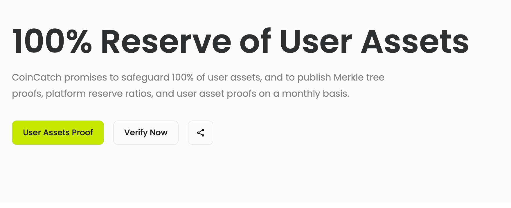 CoinCatch Proof of Reserve Report Update (August 2025) image 0