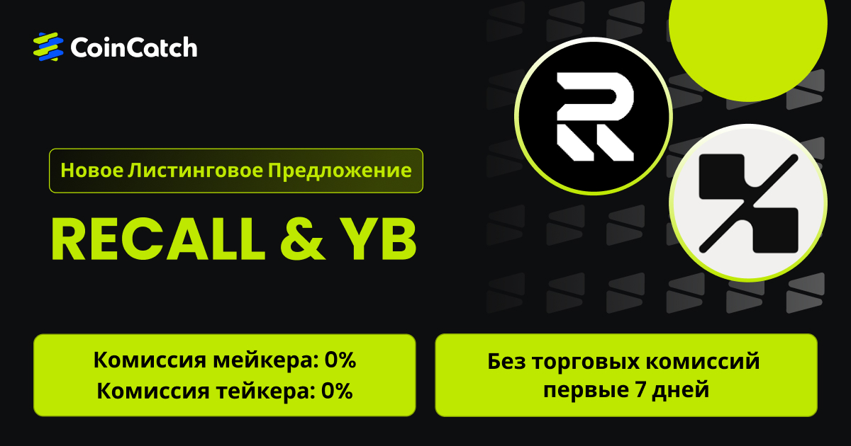 Новое размещение на споте: Торгуйте парой YB/USDT и RECALL/USDT на споте с нулевыми комиссиями! image 0