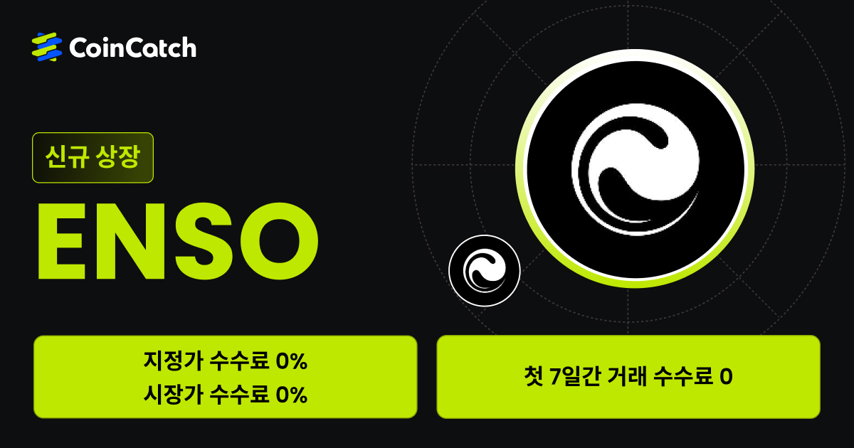 신규 상장: ENSO 현물 및 무기한 선물 출시, 이제 CoinCatch에서 실시간으로 거래할 수 있습니다! image 0
