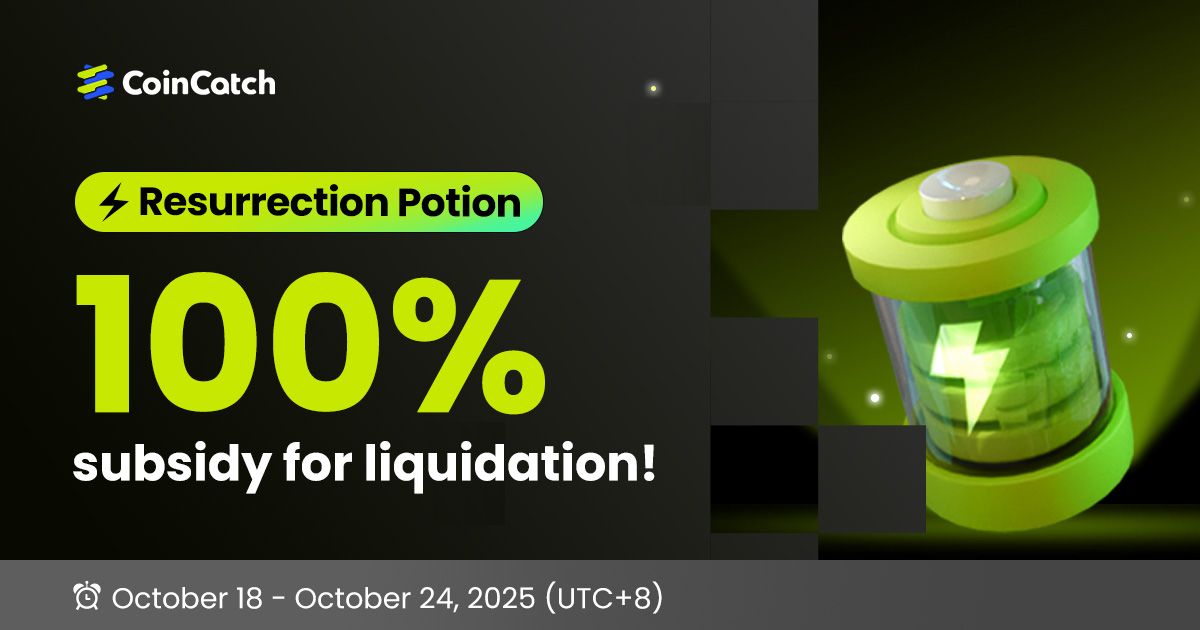CoinCatch Resurrection Potion: 100% Subsidy for Liquidation! image 0