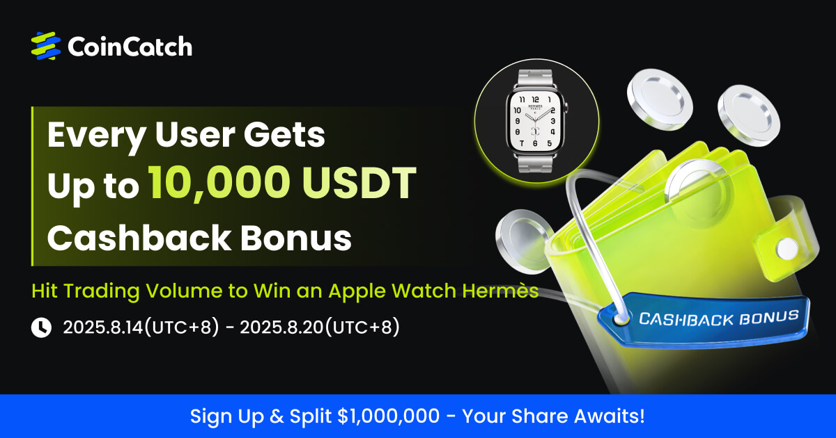 Big Wins Ahead: 1 Million USDT Giveaway! Up to $10,000 Cashback Bonus & Apple Watch Hermès! image 0