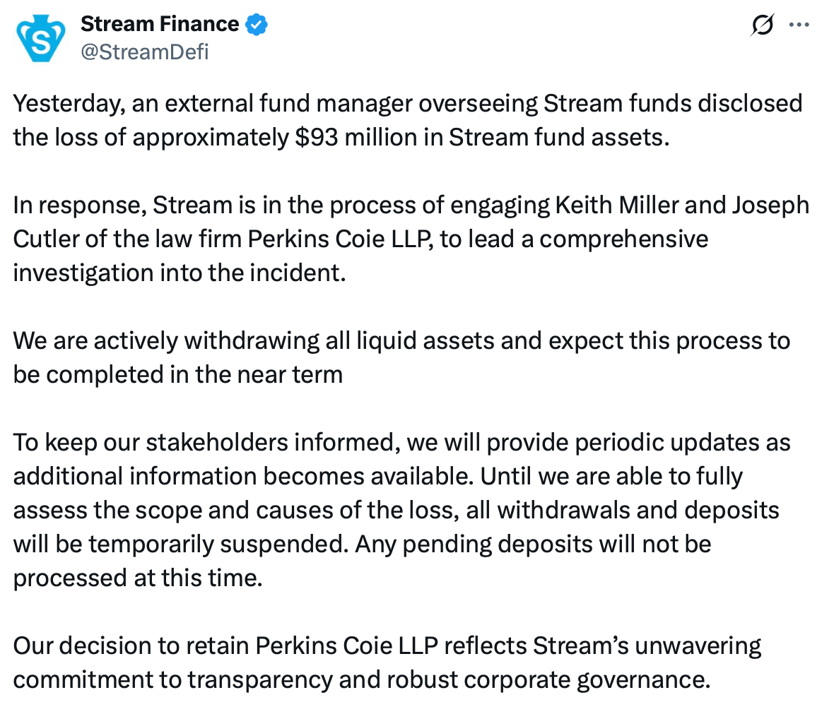 Are Stablecoins Stable? Inside the Collapse of Stream Finance's xUSD  image 1