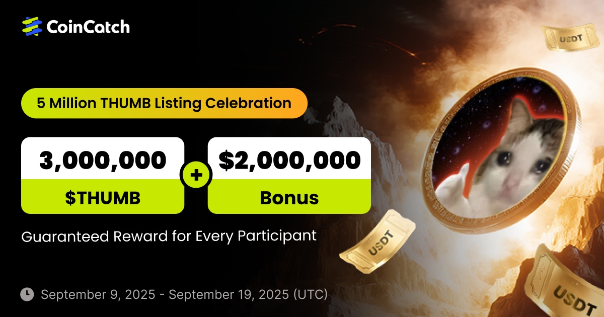 5 Million THUMB Listing Celebration: 3,000,000 $THUMB +$2,000,000 Bonus Up for Grabs! image 0
