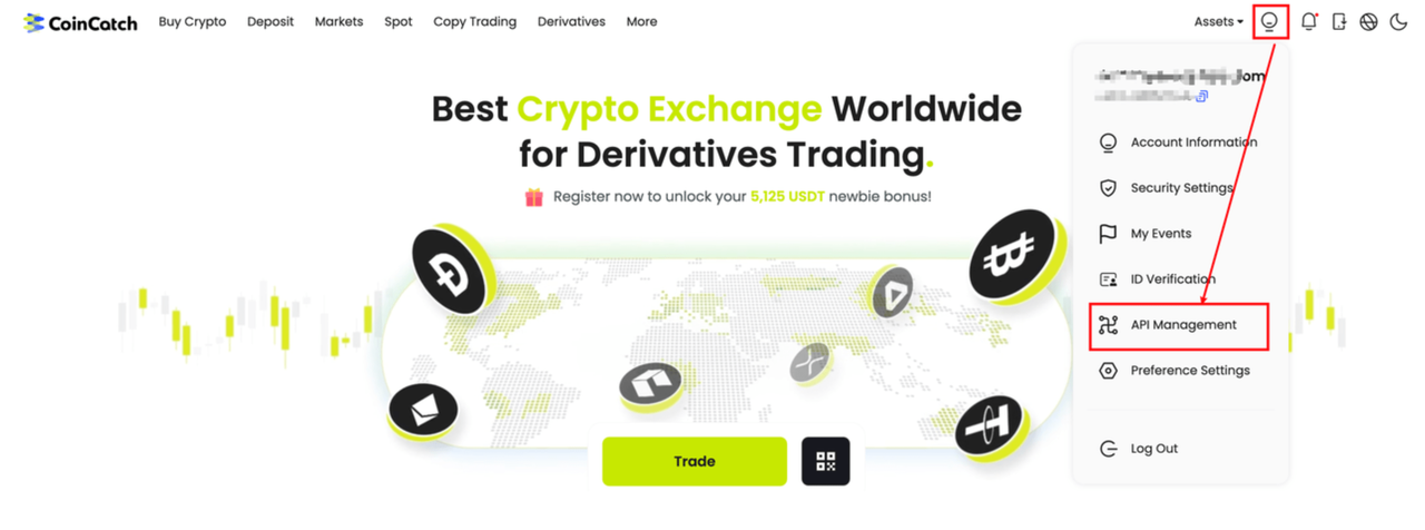 CoinCatch API 생성 및 연동 방법   image 0